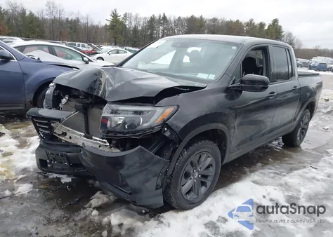 2021 Honda Ridgeline Awd Sport из США, поврежденный, VIN 5FPYK3F19MB027341